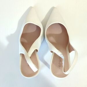 Schultz Slingbacks Pump size 5 white